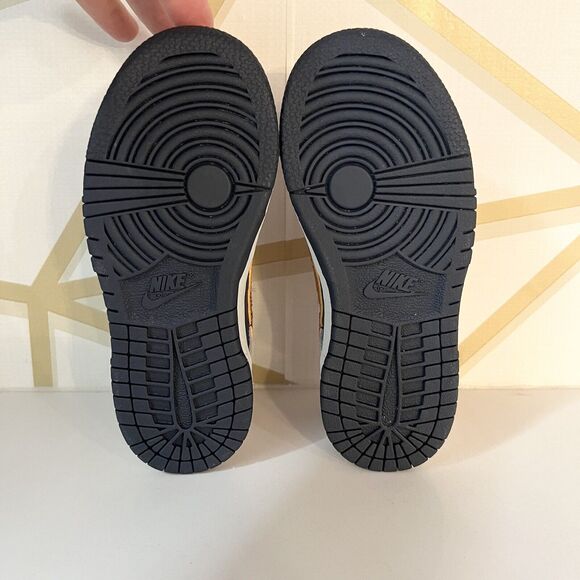 NEW SZ 10.5C Nike Kids Dunk Low "Copper Swoosh" DX1663-400 Blue Violet Metallic - Picture 10 of 10